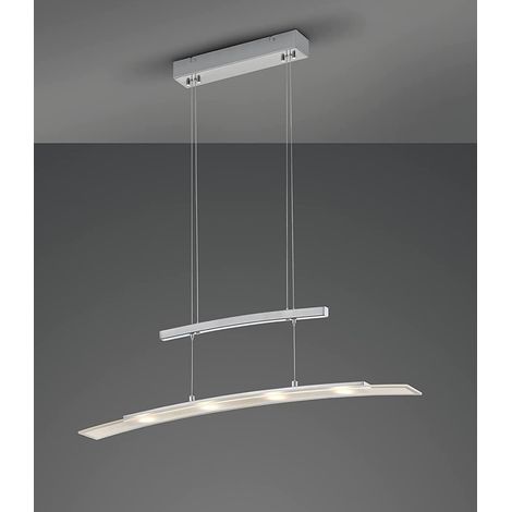 Samos Led Pendelleuchte Dimmbar Nickel L80 cm Trio Beleuchtung (1/5)