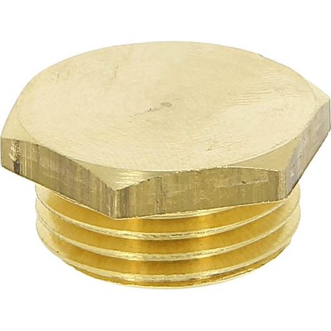 Watts – Bouchon laiton mâle 3/8" (12/17) – Raccord de robinetterie étanche – Pour installations sanitaires et chauffage – Utilisation avec ruban téflon (1/4)