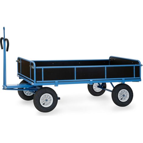 fetra Chariot à plateau manuel 6456L avec anneau d'attelage (1/5)
