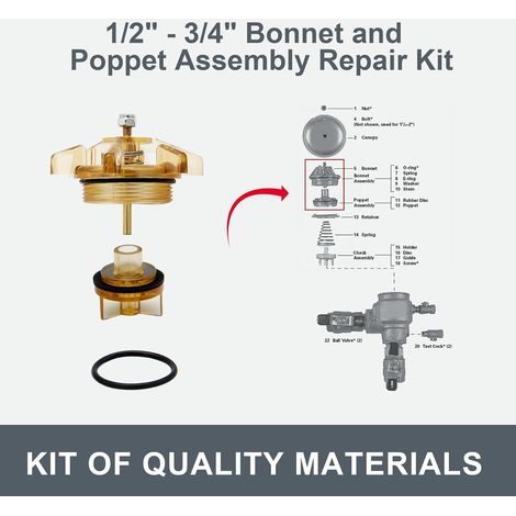 Kit de reparación de tapas de válvula ABS 905212 para piscinas y spas de 1/2 o 3/4 de pulgada. (1/5)