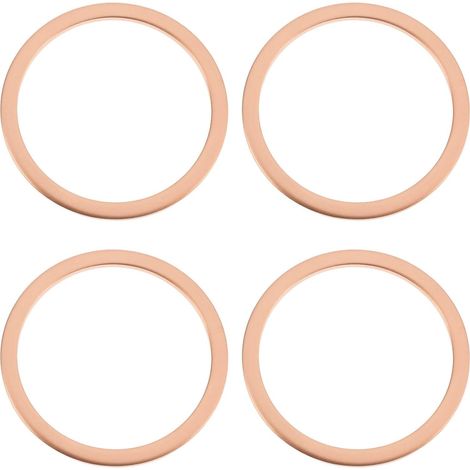 4-Piece Exhaust Gasket Set 32x38x1.5mm Replaces OEM 480853 Compatible with Piaggio MP3 125 250 300 LT RL 32x38x1.5mm (1/5)