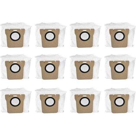 12 Pièces Accessoires Rechange pour Aspirateur Robot X20 Sac à Poussière Compatible (1/4)