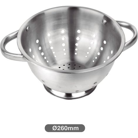 Colino in acciaio inox con manici Ø21,8cm
