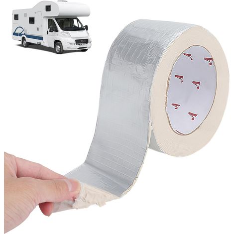 Ruban Butyle 5cm x 5m Étanche Autocollant, Ruban De Joint Étanche En Alu Butyle Pour Toit, Fenêtre, Tuyau, Camping-Car, Ruban Adhésif Solide Pour Réparation Et Scellement, Ruban Toit Anti-UV (1/5)