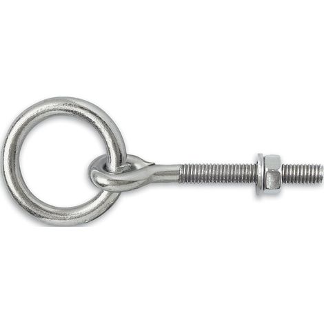 Anneau D'écurie Avec écrou Autobloquant Zingué D10mm - Chapuis