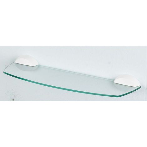 Balda de vidrio Spirella 'Lemon' 60x12,5cm, ABS y vidrio de seguridad color blanco