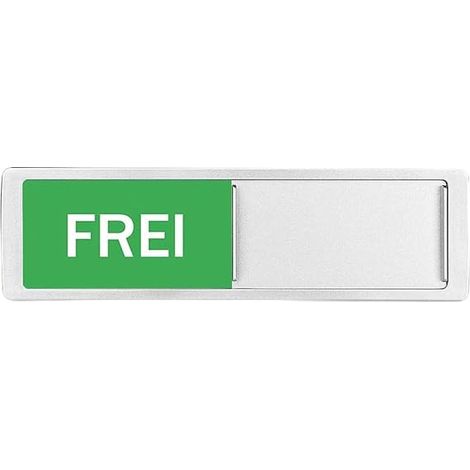 Plaque Porte Bureau Coulissant Acrylique Rouge Vert 17.5x5cm (1/5)