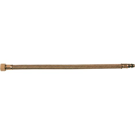 cf 2 pz flessibile monocomando cm 35 misura 10x1 corto acciaio ottone flessibili (1/2)
