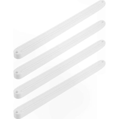 Weiße Kunststoff-Schubladenschienen für den Heimgebrauch, 235 mm lang, 2er-Pack, einfache Montage (1/5)