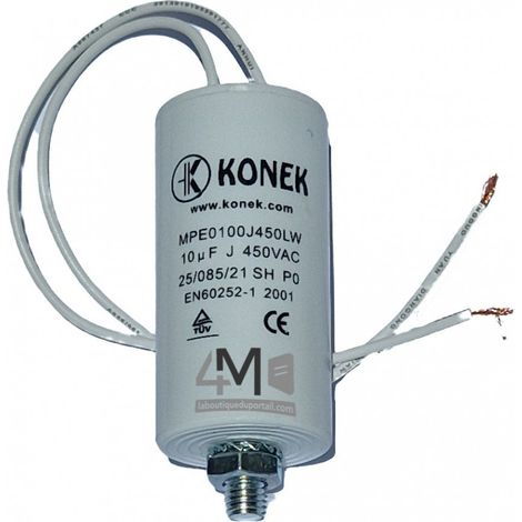 Condensateur Démarrage Moteur 10 µF / 450 V