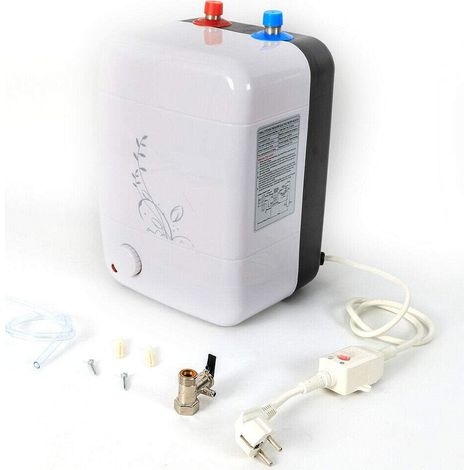 Heißwasserboiler Warmwasserspeicher Tank-Warmwasserbereiter Druckfest Untertisch Boiler 30-75℃ 1500W 8L (1/5)