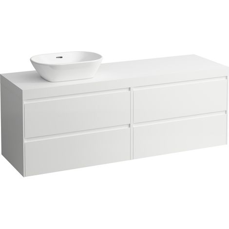 LAUFEN LANI encimera de lavabo blanco mate incl. mueble bajo, 1