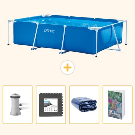 Intex Piscine Tubulaire Rectangulaire - 300x200x75 cm - 5-pièces SCB121 (1/5)