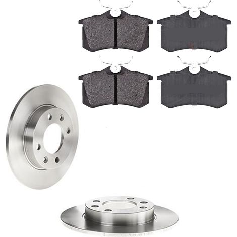 KIT FRENI POSTERIORI compatibile con CITROEN C3 PLURIEL (HB) - DISCHI + PASTIGLIE OEM: FDB1083 / C4P007ABE /SOSTITUZIONE DIRETTA/BASSA POLVERE/SILENZIOSO (1/5)