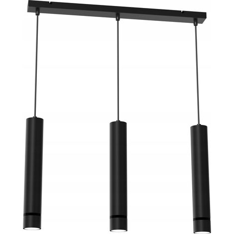 LÁMPARA DE TECHO COLGANTE TUBO METAL GU10 CARÁMBANOS (1/5)
