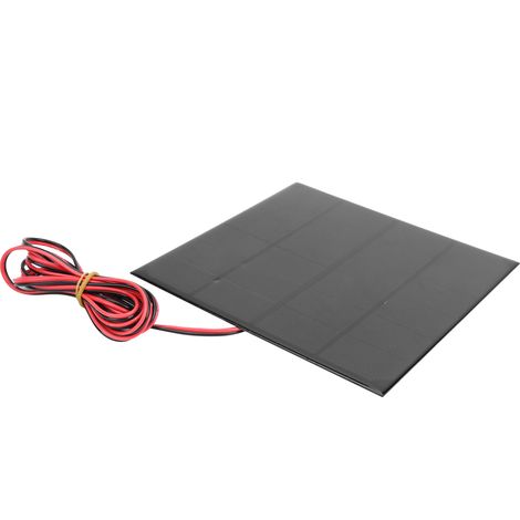 Panneau solaire en résine époxy 6 V 4,5 W + câble rouge et noir de 200 cm (1/5)