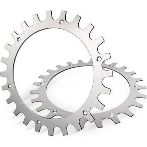 Premium stainless steel crampons for Worx Landroid SM model mower, 2 mm thick, 205 mm diameter.