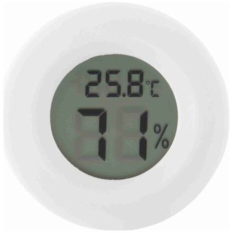QORVA- Mini thermomètre hygromètre numérique LCD rond pour reptiles (1/5)