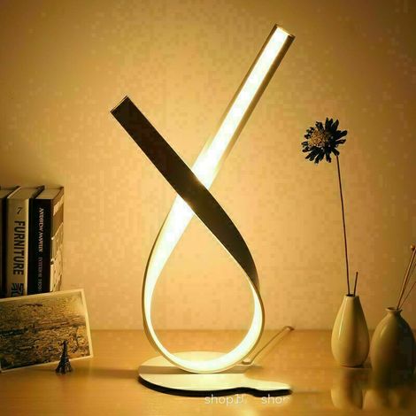 Lampe de table Lampe de chevet LED 12W avec variateur facile de couleur chaude (1/4)