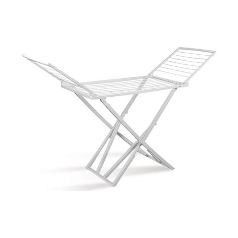 TENDER FIL tendedero resina 20 m , Tendedero con alas fabricado 100% en resina blanca, ideal para secar la ropa cómodamente tanto en interiores como en exteriores. Su diseño plegab