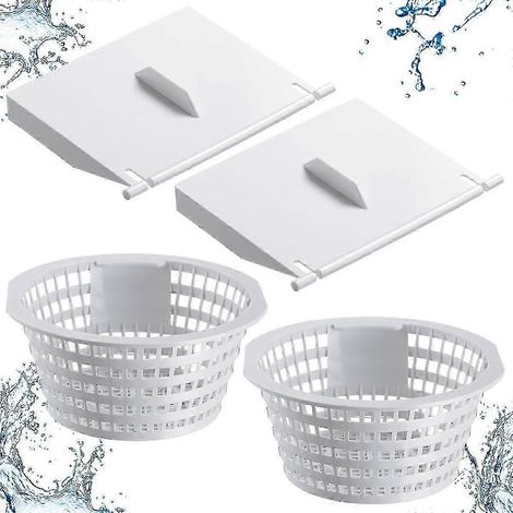 Portes de déversoir de remplacement 8926 et skimmers de piscine 8928 pour piscines hors sol et souterraines, compatibles avec les pièces B14. (1/5)