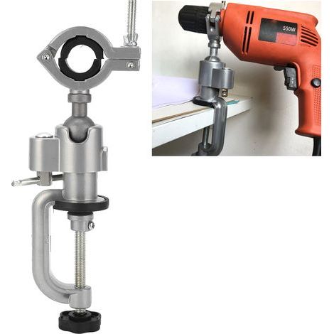 Étau de perçage multifonction rotatif avec support de fixation pour perceuse électrique (1/5)
