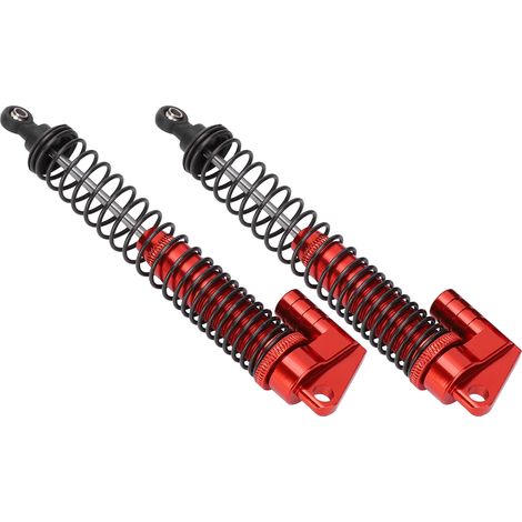 2 Amortisseurs Performance Métalliques Rouge pour RC Crawler 1/10 SCX10II D90 - Pièces Choc Upgrade 90046 90047 90053 (1/5)