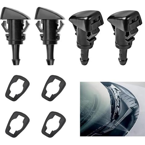 ugelli lavavetro universali di ricambio 5303833AA (5116079AA), in plastica per Chrysler, Jeep e Dodge (nero)