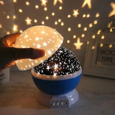 Projecteur Galaxie Veilleuse LED Rotative Ciel Étoilé Planétarium Chambre d'Enfant Lampe Lune Cadeau pour Enfants,hww[dt] (1/5)