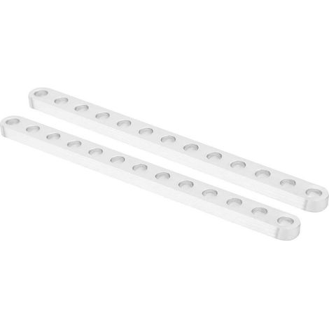 1 paire de poutres plates à 13 trous 4 x 8 x 104 mm 3102-0009-0104 Accessoire pour structure robotique (1/4)