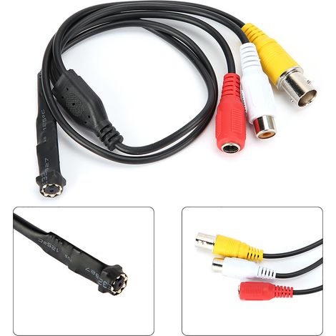 Caméra de surveillance CCTV mini AHD avec vision nocturne infrarouge 2500 TVL et 8 lampes infrarouges (1/5)
