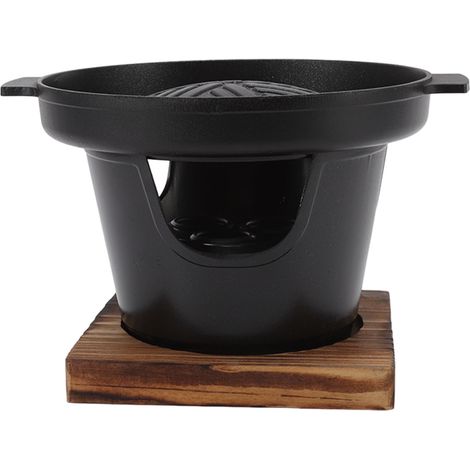 Mini barbecue portable antiadhésif et sans fumée, idéal pour le camping, les pique-niques et la maison (HN BBQ18A) (1/5)