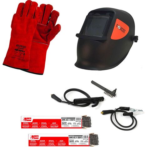 MMA-Schweißset mit manueller Helmmaske