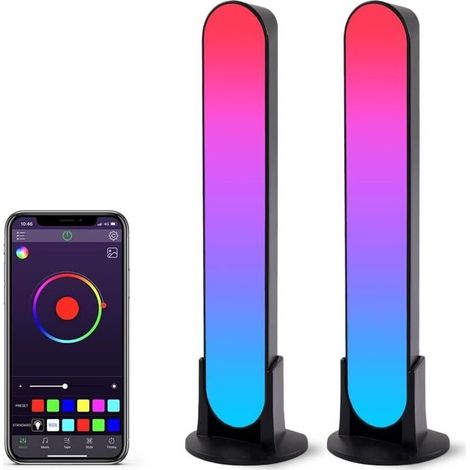 Lumières LED intelligentes, lumières intelligentes avec 19 modes dynamiques et modes de synchronisation de la musique (1/5)