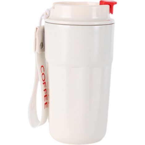 Taza Térmica De Acero Inoxidable - Aislamiento Al Vacío - Tapón Hermetico - 6 H Calor 12 H Frío - Para Viaje Y Exterior - 1 Unidad (1/5)