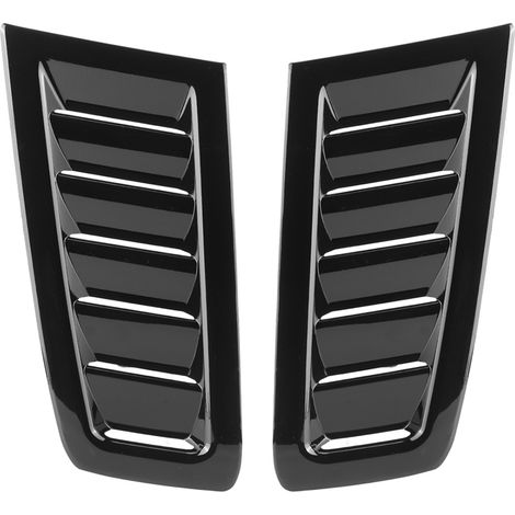 CHICIRIS Hochwertige ABS-Lüftungsabdeckung, Funktionelle Lüftungsabdeckung für RS MK2, Einfache Montage, 1 Paar für Autoliebhaber (Schwarz)