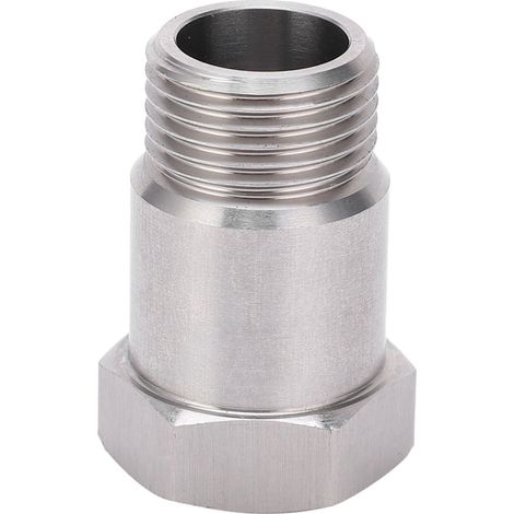 Rallonge, adaptateur et entretoise pour capteur d'oxygène M18x1,5 mm, acier inoxydable 304, équipement mécanique
