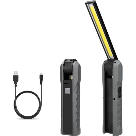 Lampe de travail LED rechargeable magnétique IP65 4 modes USB (1/5)