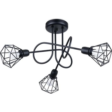 Lámpara de techo Mozosa negro 3 luces (1/5)