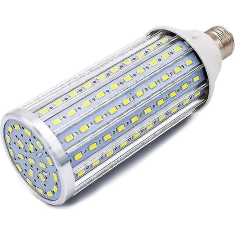 Ampoule LED E27 à culot maïs, 60 W (équivalent 550 W), blanc froid 6500 K, non dimmable, 5850 lm, 160 x 5630 LED SMD, culot Edison C. Réduction de 70 %.-AquaForge (1/5)
