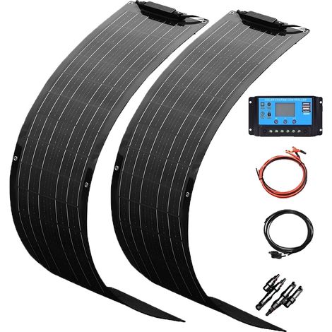 Kit de panneaux solaires, haute efficacité, design flexible, Kit Solaire 100W (1/2)