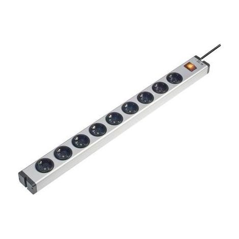 Ehmann 0601x00092031 Multipresa con interruttore 9 scomparti Alluminio Schuko 1 pz. (1/2)