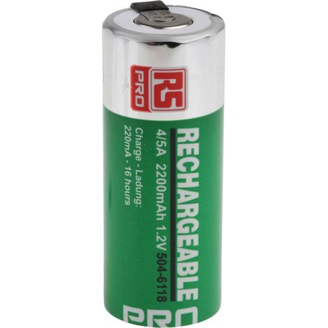 Accumulateur 1.2V 2.2Ah 4/5 A NiMH RS PRO ( Prix pour 1 ) (1/2)