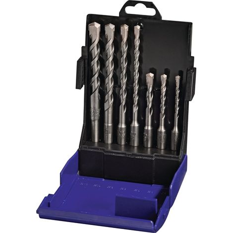 PROMAT SDS-Plus Hammerbohrer Satz Set 5-12 mm Beton- & Steinbohrer, 7 tlig (1/4)