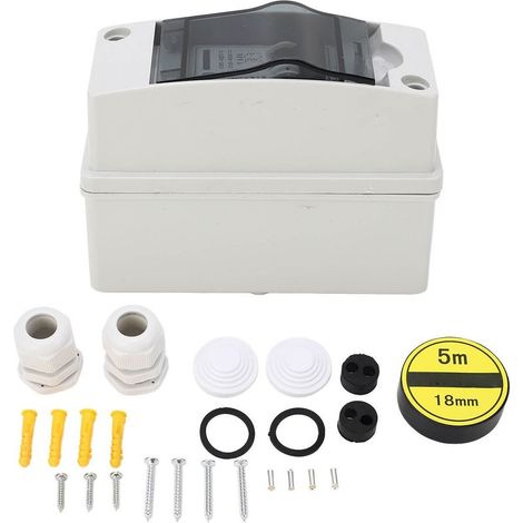 Disjoncteur Miniature 2P DC, étanche IP65, interrupteur de déconnexion solaire PV AC90-400V DC12-400V 6A (1/5)