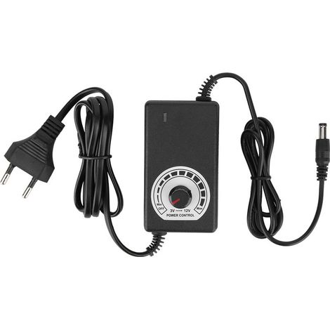 Alimentation DC 3-12V 3A Régulateur de Tension avec Variateur pour LED, 100-240V Prise EU (1/5)