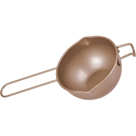 Pot de Fusion en Acier Carbone pour Chocolat et Beurre, Gamelle Maintien Chaud Marron pour Maison et Restaurants, Outil Fondre Poignée Résistante (1/5)