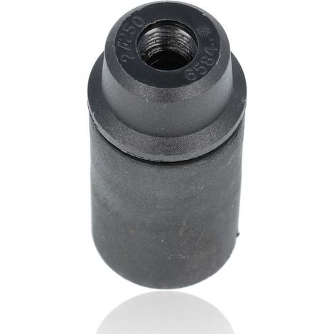 Portalampada E14 2A 250V corpo liscio nero (1/2)