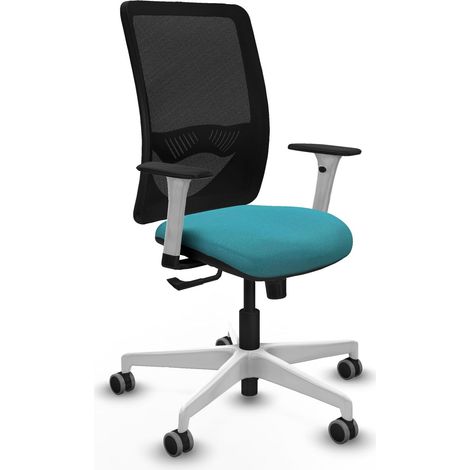Silla de oficina piqueras y crespo Zulema blanco terciopelo (1/2)