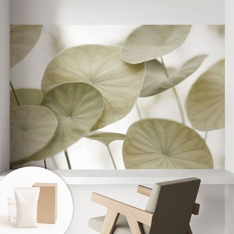 Papier peint intissé mural avec imprimé motifs uniques apparence moderne - Colle incluse gratuite Élégance naturelle 104x70 cm (1/5)
